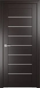 Межкомнатная дверь Лу-7 Венге (стекло сатинат, 900кс2000)